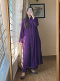 3 Piece Khaddar Purple Dress