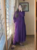 3 Piece Khaddar Purple Dress