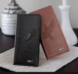 MEN PU LEATHER LONG WALLET MULTIPLE CARD SLOTS CASH PURSE CARD HOLDER