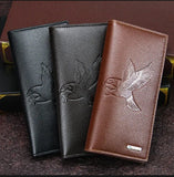 MEN PU LEATHER LONG WALLET MULTIPLE CARD SLOTS CASH PURSE CARD HOLDER