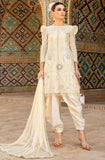 3 Piece Unstitched Heavy Embroidered Chickenkari Lawn Suit With Heavy Embroidered Bamber Chiffon Dupatta