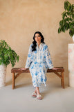 2 Piece Suit White Floral Stitched Lawn LGZ - 011